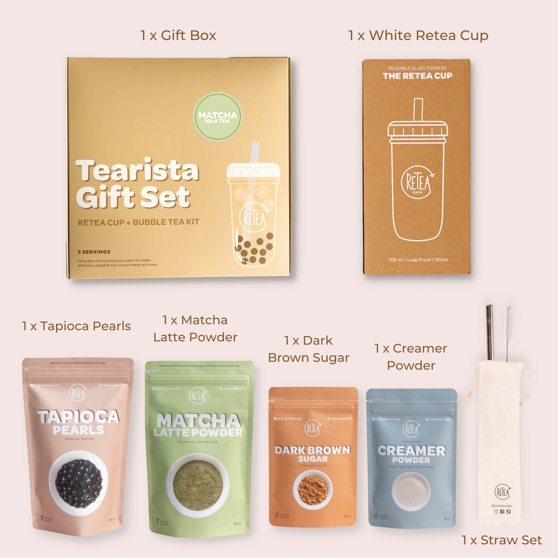 Matcha Milk Tearista Gift Set