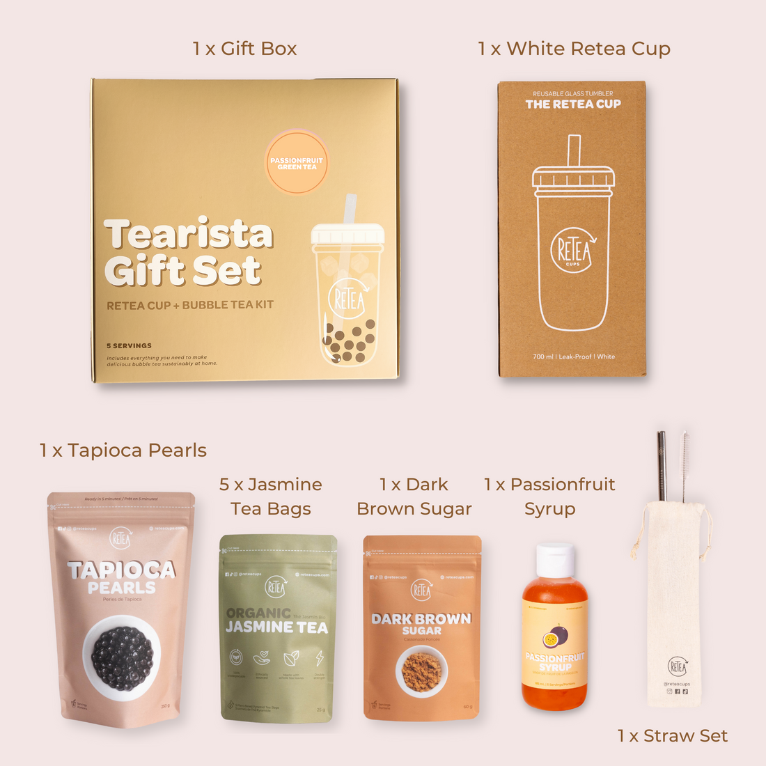 Passionfruit Green Tearista Gift Set