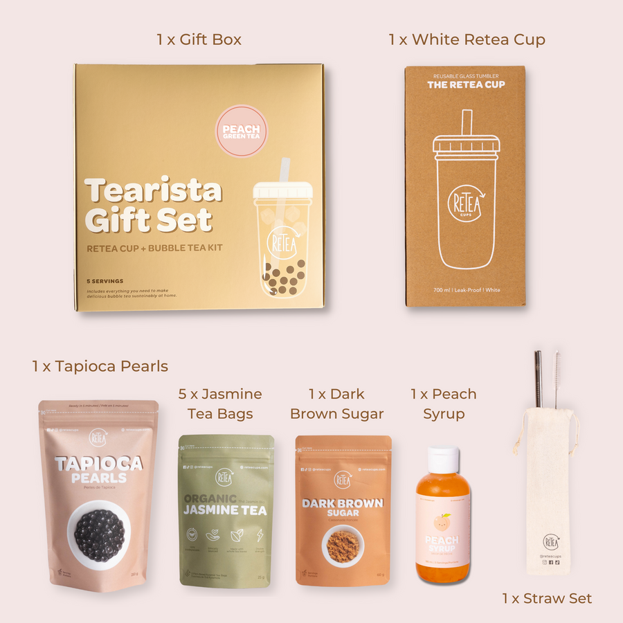 Peach Green Tearista Gift Set