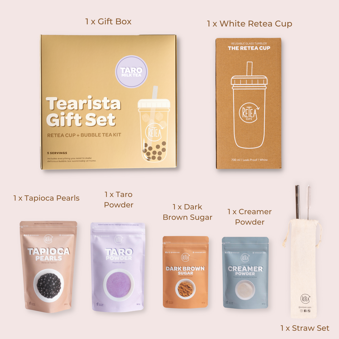 Taro Milk Tearista Gift Set